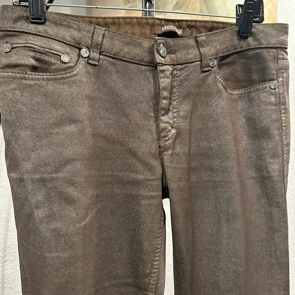 Roberto Cavalli Grey Denim Regular Fit Low Waist Jeans M - Picture 6 of 14